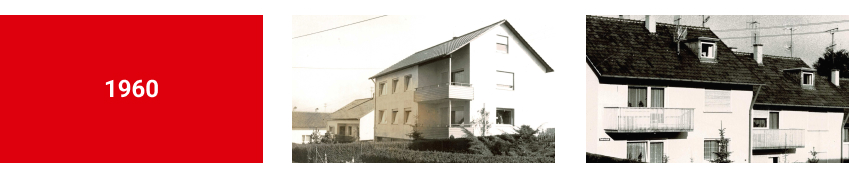 Wohnhäuser der Kreisbau Filstal aus den 1960er
